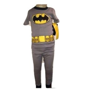 Batman Boys Gray 2 Piece Short Sleeve Pajama Set